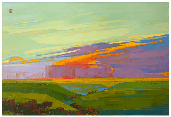 Giclee on canvas - Breakthrough - 24x36in - Modern Landscape