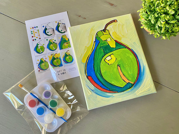 Single Art Box - Pear - Home Art Projects for All
