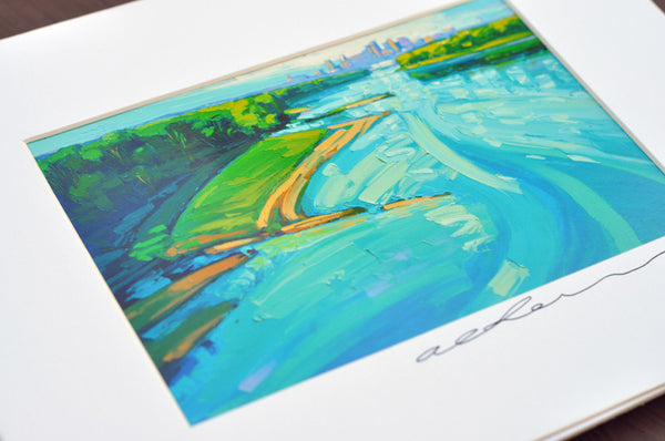 Giclee on paper - Morning Missouri - 5in x 7in - in white mat