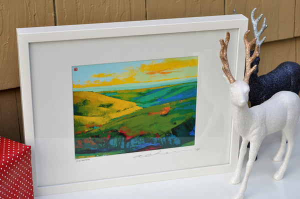 Over the Hills - Framed Paper Giclee