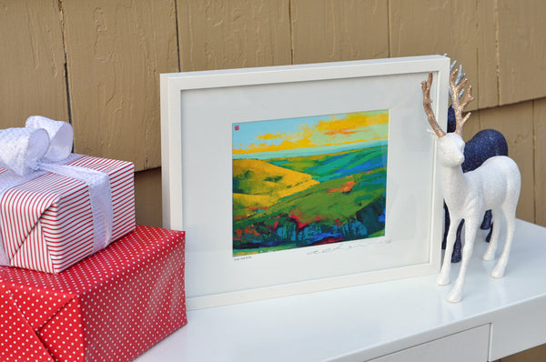 Over the Hills - Framed Paper Giclee