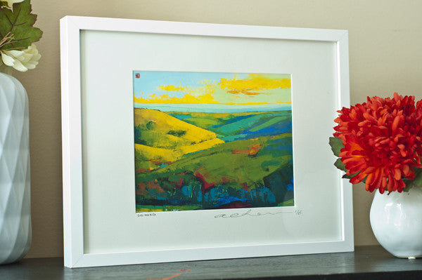 Over the Hills - Framed Paper Giclee