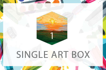 Single Art Box - May Landscape - Home Art Projects for All