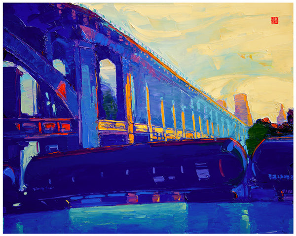 Giclee on canvas - Stop this Train - 24x30in - Modern Landscape