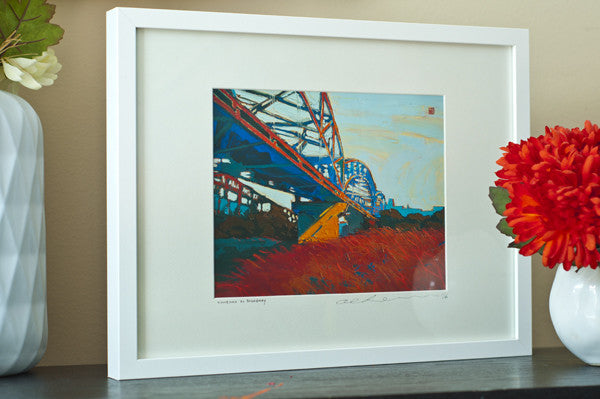 Sundown at Broadway - Framed Paper Giclee