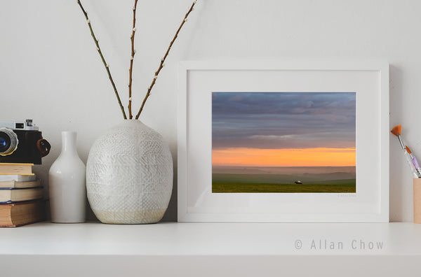 Toward the Ember Horizon - Framed Paper Giclee