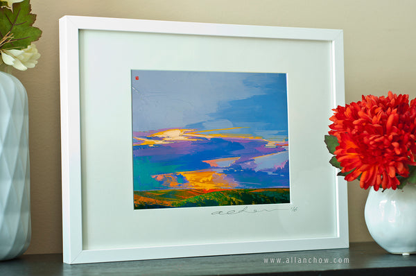 You Are the Reason - Abstract Landscape - Framed Paper Giclee