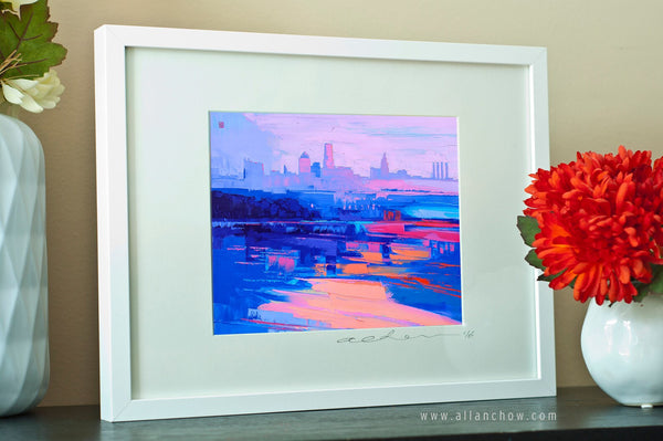 By The River (Missouri River) - Framed Paper Giclee