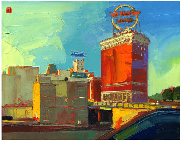 Giclee on canvas - Crossroads - 24x30in - Modern Landscape