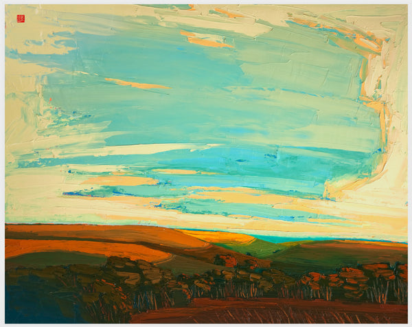 Giclee on canvas - Majestic Flint Hills - 30x40in - Prairie Landscape