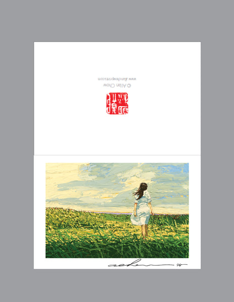 Five Holiday Cards - Flint Hills - 4in x 6in - White envelopes included