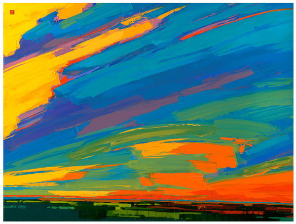 Giclee on canvas - Prairie Sunrise - 30x40in - Prairie Landscape