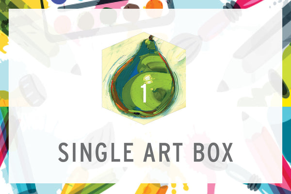 Single Art Box - Pear - Home Art Projects for All