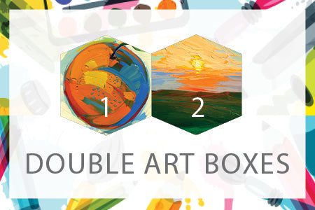 Double Art Boxes - Landscape & Clementine - Home Art Projects for All