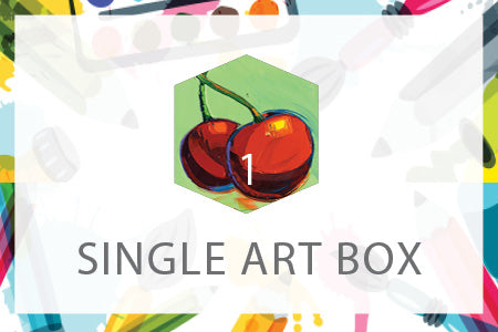 Single Art Box - Cherries - Home Art Projects for All