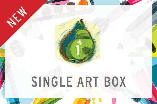 Single Art Box - Pear - Home Art Projects for All