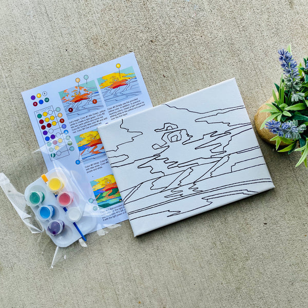Double Art Boxes - Landscape & Pear - Home Art Projects for All