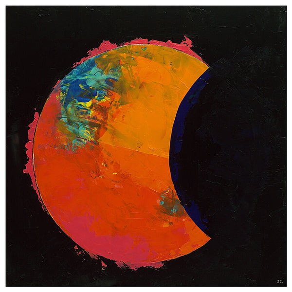 Giclee on canvas - Total Shift - Solar Eclipse - 24x24in - Modern Landscape